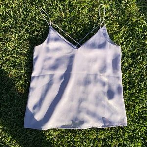H&M divided silk/satin cami